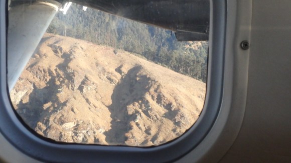 There were moments when we were flying just over the high mountain peaks